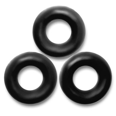 Fat Willy 3-Pack Jumbo C-Rings - Black-Cockrings-Oxballs-Andy's Adult World