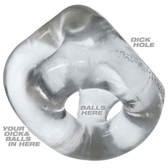 Tri-Sport XL - Clear-Cockrings-Oxballs-Andy's Adult World
