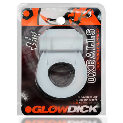 Glowdick Cockring With Led - Clear Ice-Cockrings-Oxballs-Andy's Adult World