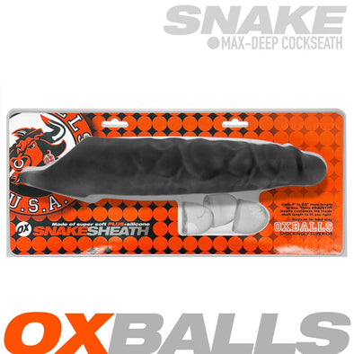 Snake Cocksheath - Black Ice-Penis Extension & Sleeves-Oxballs-Andy's Adult World