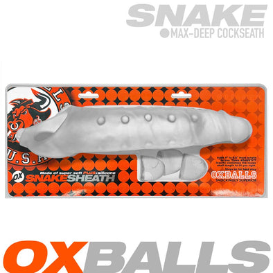 Snake Cocksheath - Clear Ice-Penis Extension & Sleeves-Oxballs-Andy's Adult World