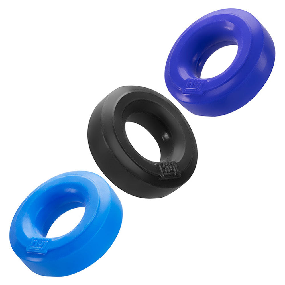 Hunkyjunk Huj3 C-Ring 3 Pk - Blue - Multi