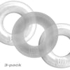 Huj3 C-Ring 3-Pack - White - Clear Ice-Cockrings-Oxballs-Andy's Adult World