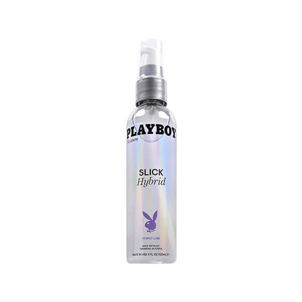 Playboy Pleasure Slick Hybrid Lubricant 4 Oz-Lubricants Creams & Glides-Playboy-Andy's Adult World