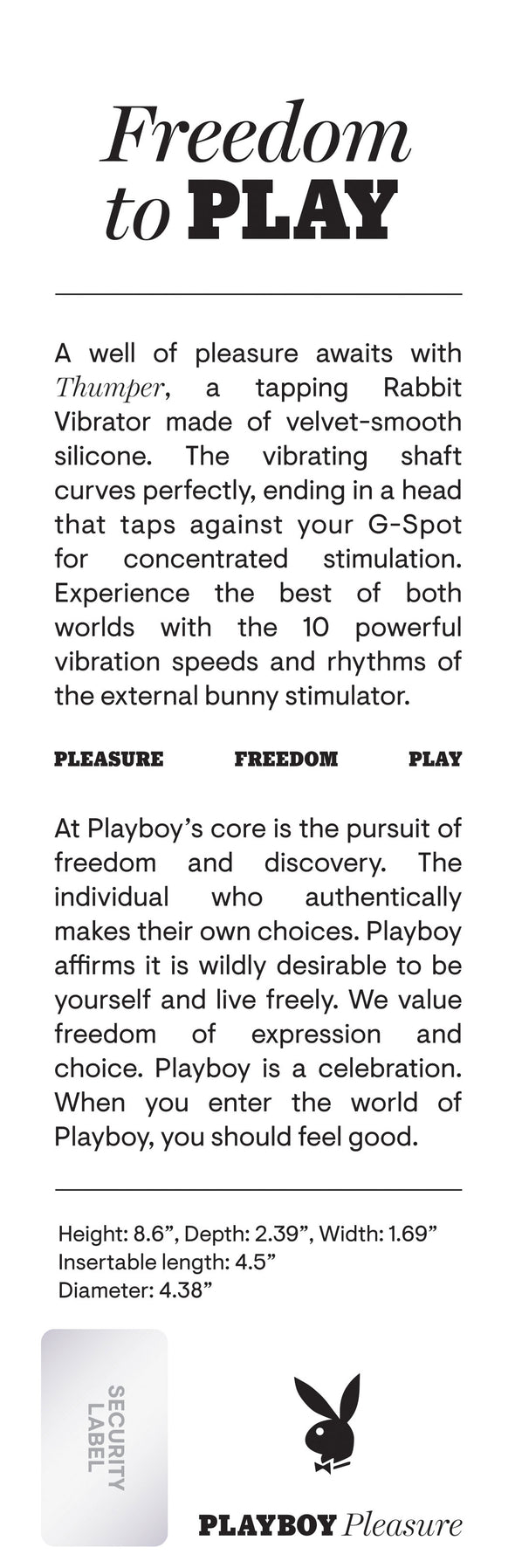 Thumper - Rabbit Vibrator - Wild Aster-Vibrators-Playboy-Andy's Adult World