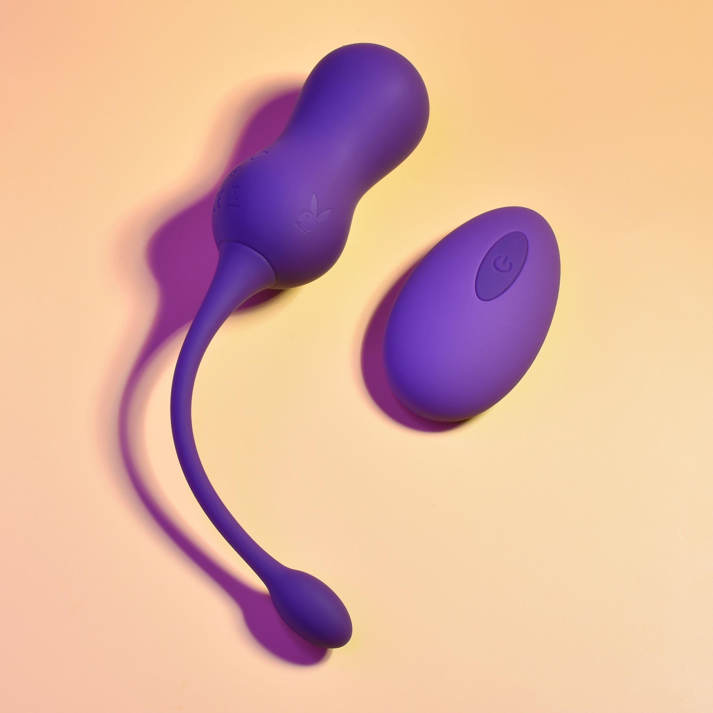 Double Time - Kegel Balls - Dark Purple-Kegel & Pelvic Exercisers-Playboy-Andy's Adult World