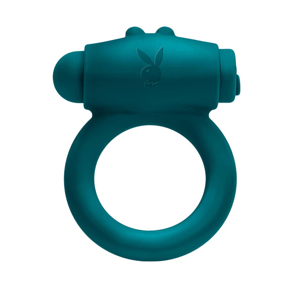 Bunny Buzzer - Cock Ring - Deep Teal-Cockrings-Playboy-Andy's Adult World
