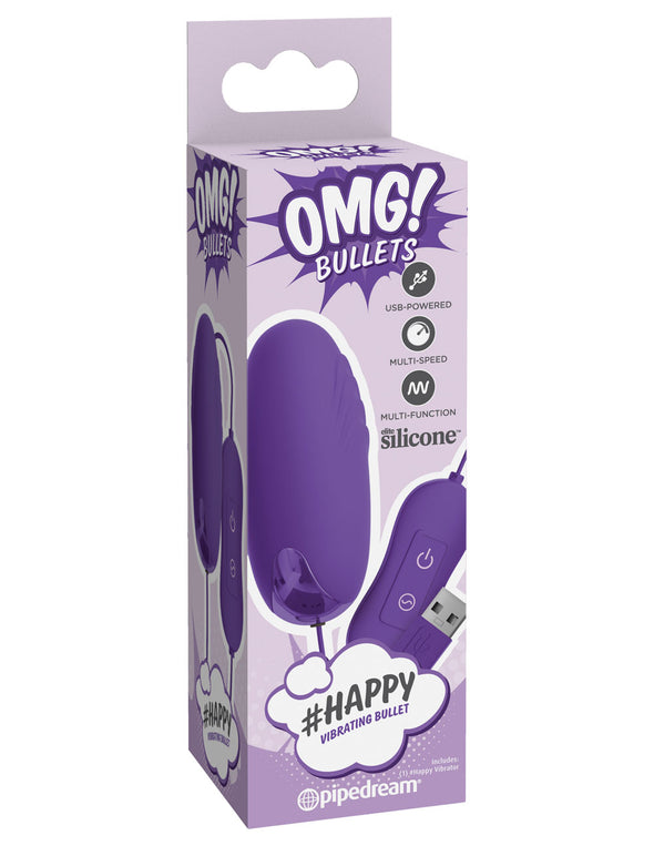 Omg! Bullets Happy Vibrating Bullet - Purple