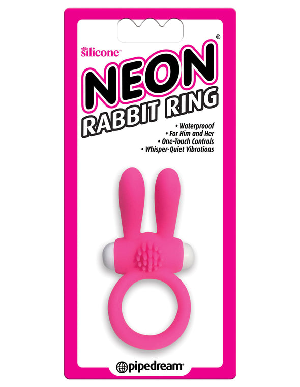 Neon Rabbit Ring - Pink-Cockrings-Pipedream-Andy's Adult World