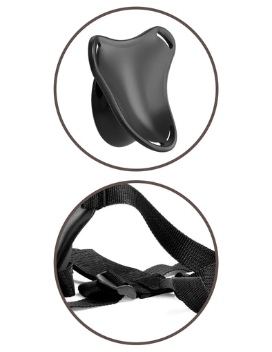 King Cock Elite Beginner's Body Dock Strap-on Harness - Black-Harnesses & Strap-Ons-Pipedream-Andy's Adult World
