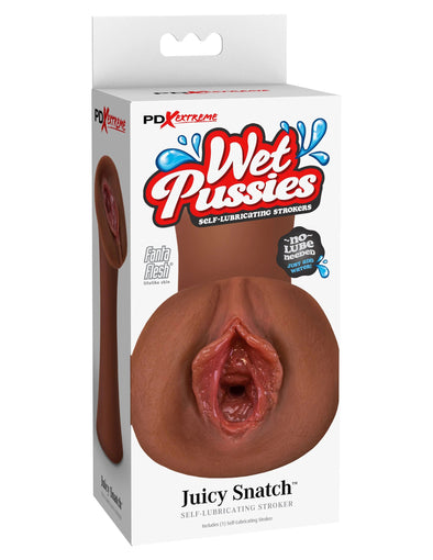 Extreme Wet Pussies - Juicy Snatch - Brown-Masturbation Aids for Males-PDX Brands-Andy's Adult World