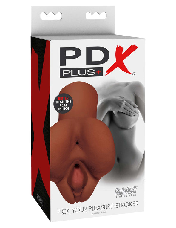 Pick Your Pleasure Stroker - Brown-Masturbation Aids for Males-Pipedream-Andy's Adult World