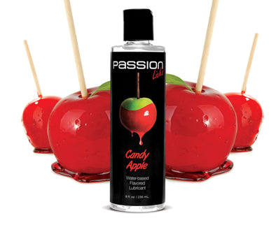 Passion Licks Candy Apple Water Based Flavored Lubricant - 8 Fl Oz - 236 ml-Lubricants Creams & Glides-XR Brands Passion Lubricant-Andy's Adult World