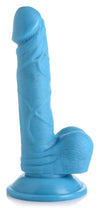 Pop Pecker 6.5 Inch Dildo With Balls - Blue-Dildos & Dongs-XR Brands Pop Peckers-Andy's Adult World