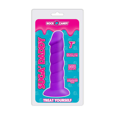 Suga-Daddy 7 Inch Dong - Purple-Dildos & Dongs-Rock Candy-Andy's Adult World