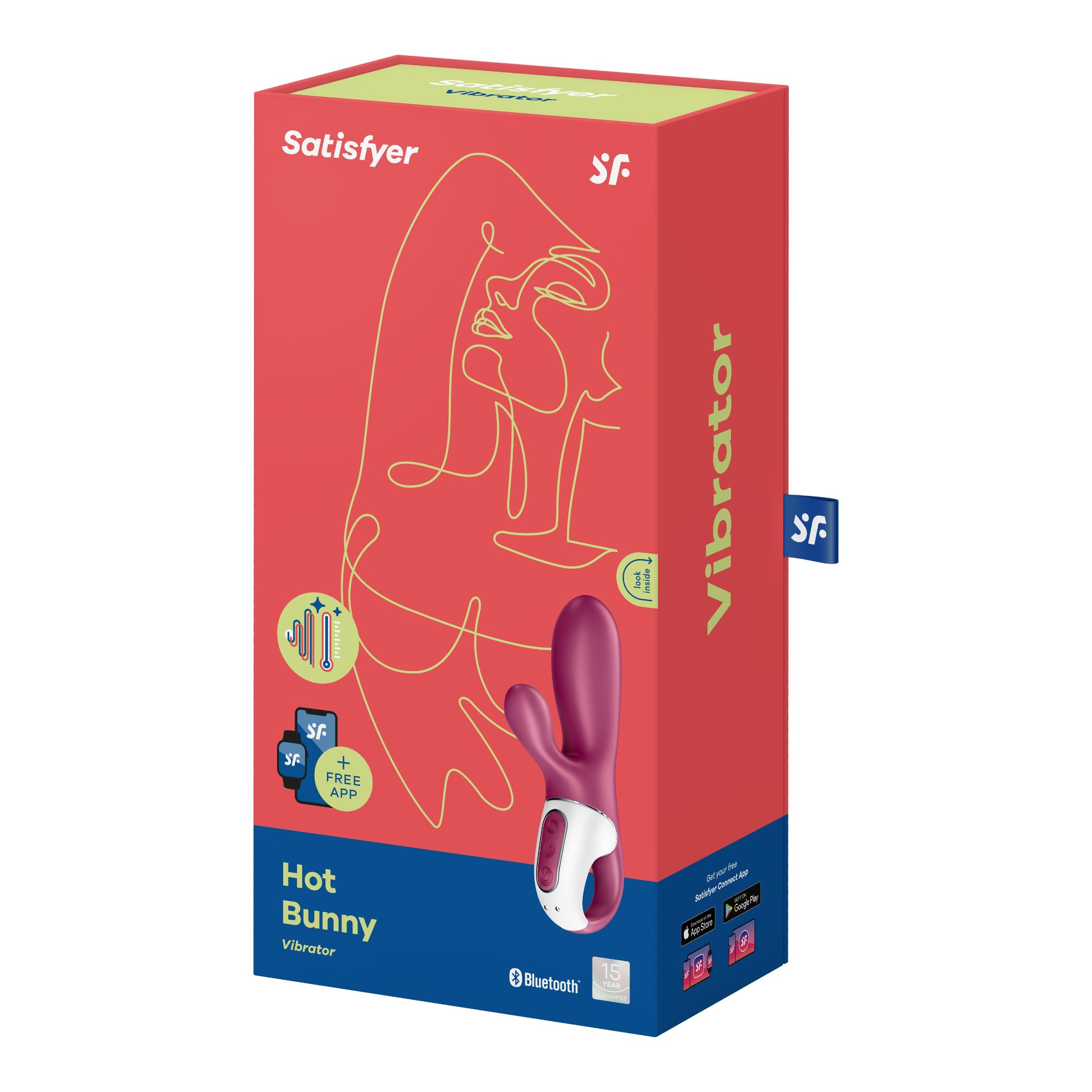 Hot Bunny Vibrator - Purple-App Controlled-Satisfyer-Andy's Adult World