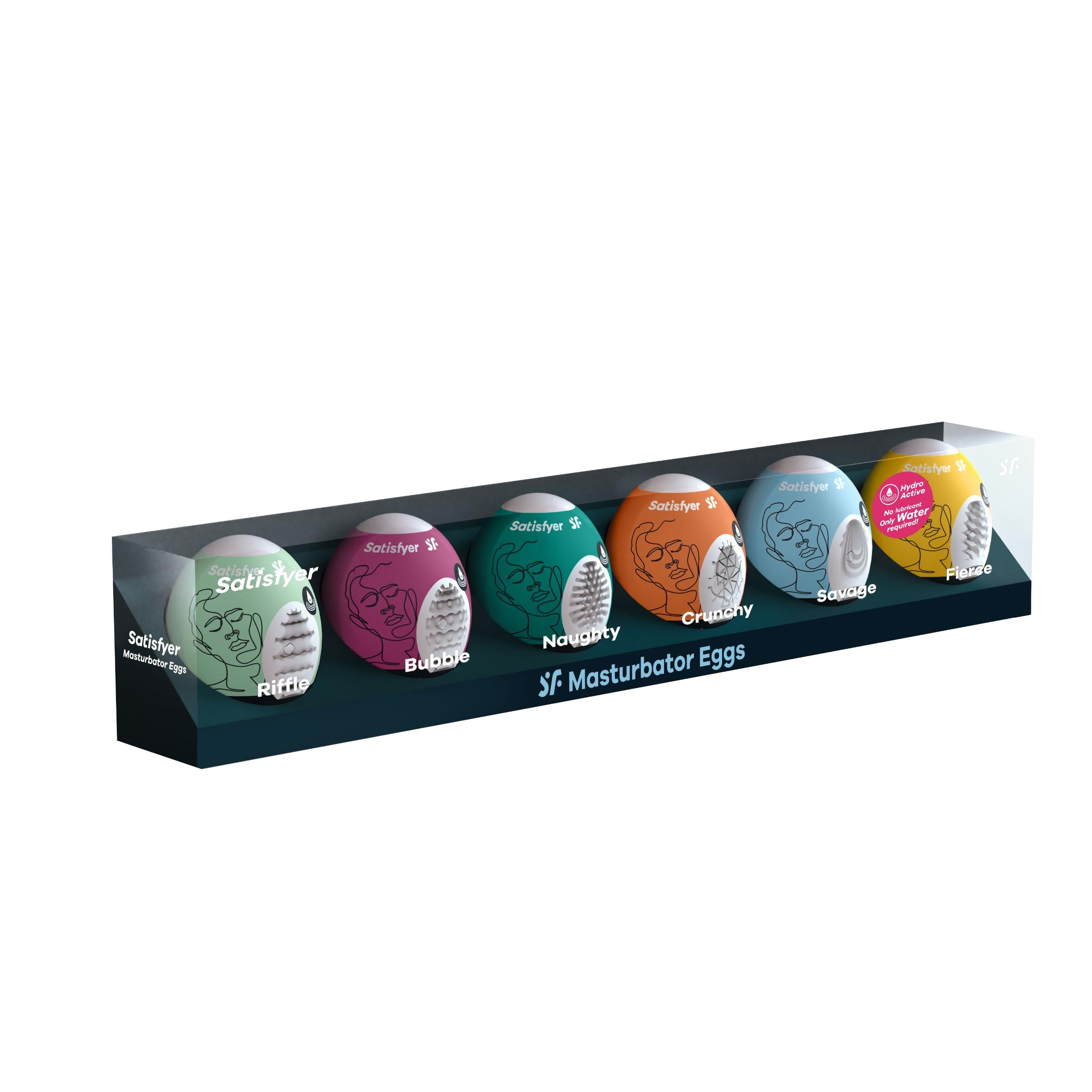 Masturbator Eggs - 6 Piece Set-Masturbation Aids for Males-Satisfyer-Andy's Adult World