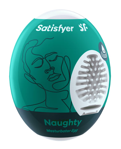 Satisfyer Masturbator Egg - Naughty - Dark Green-Masturbation Aids for Males-Satisfyer-Andy's Adult World
