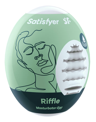 3 Pc Set Masturbator Egg - Riffle - Light Green-Masturbation Aids for Males-Satisfyer-Andy's Adult World