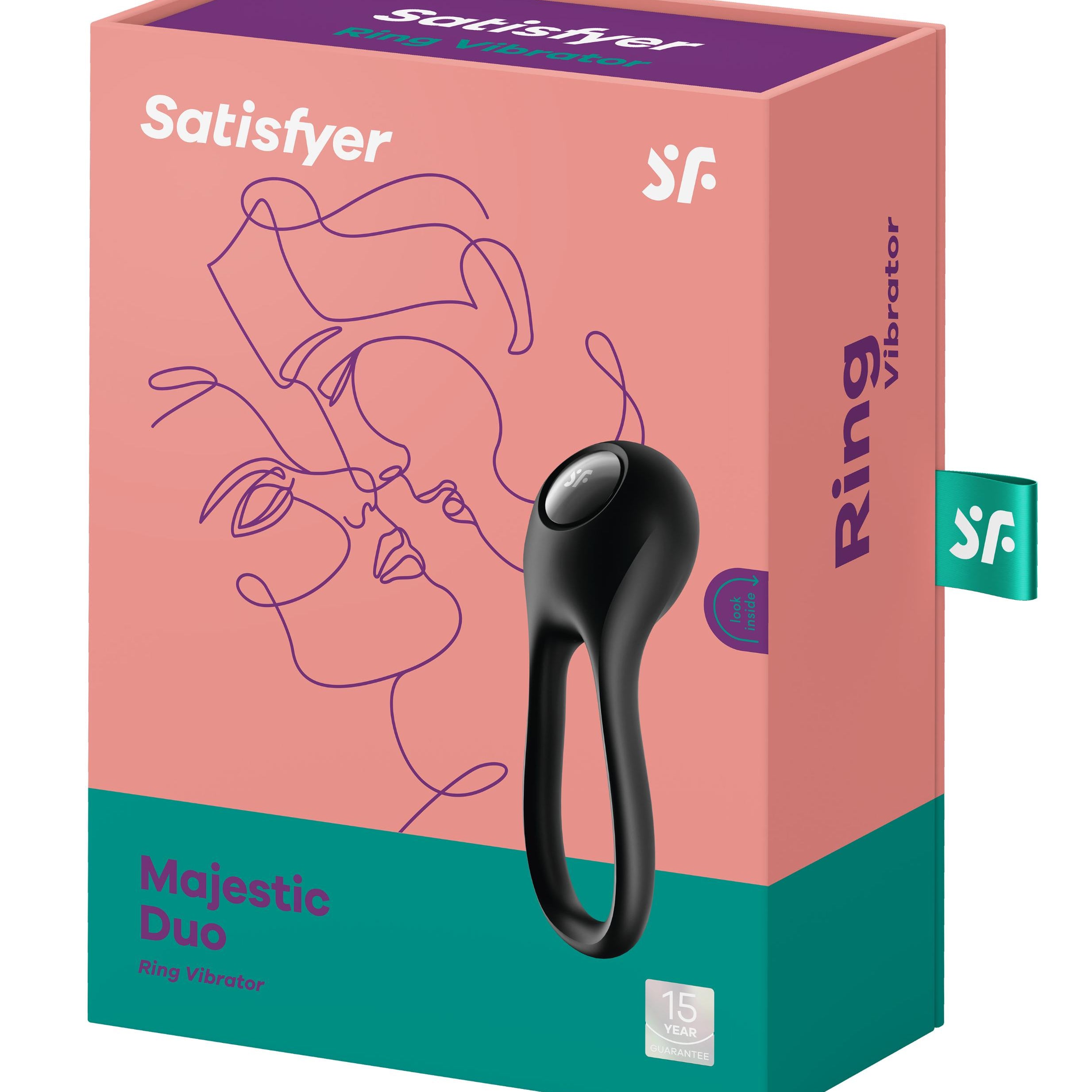 Majestic Duo - Black-Cockrings-Satisfyer-Andy's Adult World