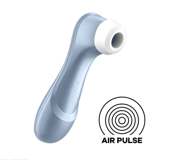 Satisfyer Pro 2 - Air Pulse Stimulator - Blue-Clit Stimulators-Satisfyer-Andy's Adult World