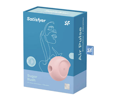 Satisfyer Sugar Rush - Air Pulse Stimulator Plus Vibration - Rose-Clit Stimulators-Satisfyer-Andy's Adult World