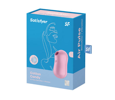 Satisfyer Cotton Candy - Air Pulse Stimulator Plus Vibrator - Lilac-Clit Stimulators-Satisfyer-Andy's Adult World