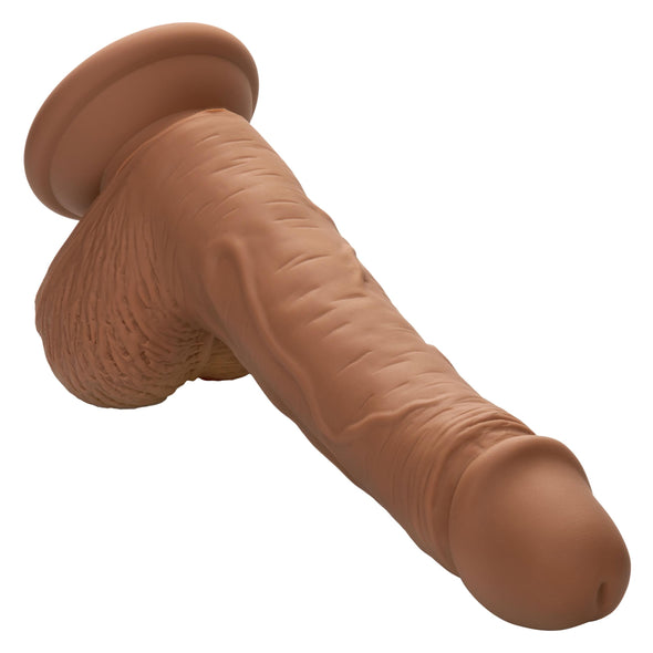Dual Density Silicone Studs 5 Inch - Brown-Dildos & Dongs-CalExotics-Andy's Adult World
