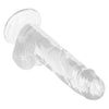Size Queen 6 inch-15.25 Cm - Clear-Dildos & Dongs-CalExotics-Andy's Adult World