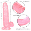Size Queen 6 Inch - Pink-Dildos & Dongs-CalExotics-Andy's Adult World