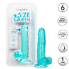 Size Queen 6 Inch - Blue-Dildos & Dongs-CalExotics-Andy's Adult World