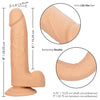Size Queen 6 inch-15.25 Cm - Ivory-Dildos & Dongs-CalExotics-Andy's Adult World
