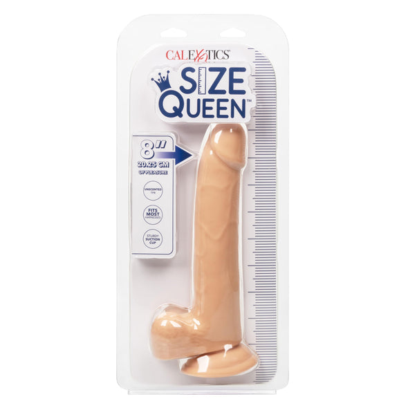 Size Queen 8 inch-20.25 Cm - Ivory-Dildos & Dongs-CalExotics-Andy's Adult World