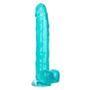 Size Queen 10 Inch - Blue-Dildos & Dongs-CalExotics-Andy's Adult World