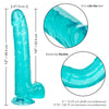 Size Queen 10 Inch - Blue-Dildos & Dongs-CalExotics-Andy's Adult World