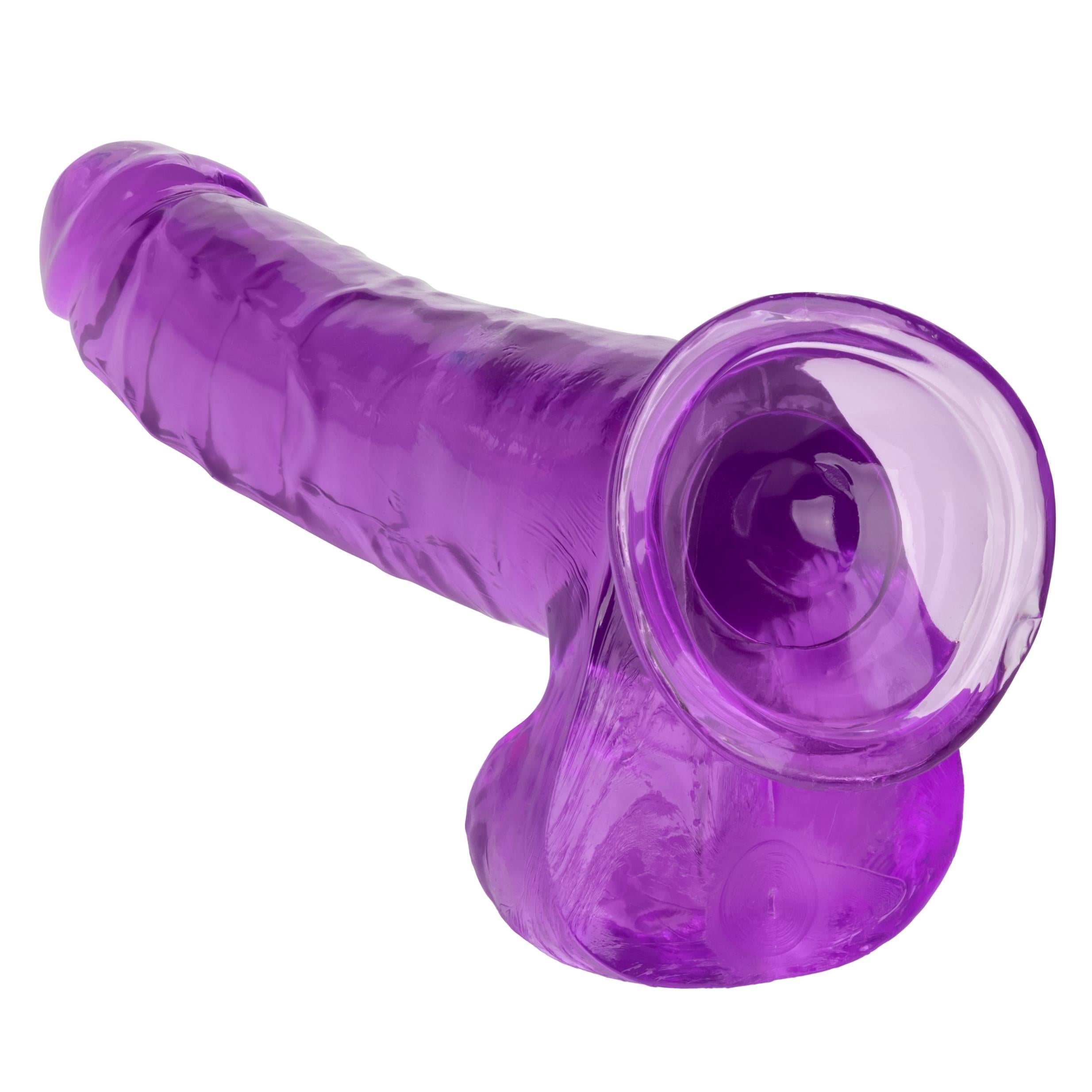 Size Queen 10 Inch- Purple-Dildos & Dongs-CalExotics-Andy's Adult World