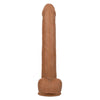 Size Queen 10 inch-25.5 Cm - Brown-Dildos & Dongs-CalExotics-Andy's Adult World