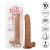 Size Queen 10 inch-25.5 Cm - Brown-Dildos & Dongs-CalExotics-Andy's Adult World