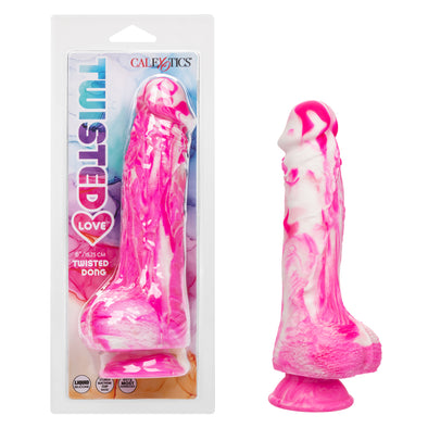 Twisted Love - Twisted Dong - Pink-Dildos & Dongs-CalExotics-Andy's Adult World