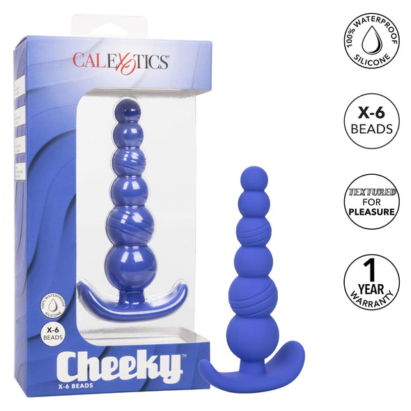Cheeky X-6 Beads-Anal Toys & Stimulators-CalExotics-Andy's Adult World