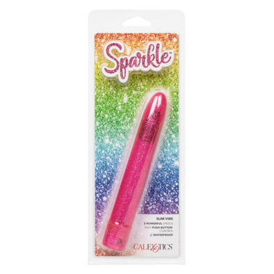 Sparkle Slim Vibe - Pink-Vibrators-CalExotics-Andy's Adult World