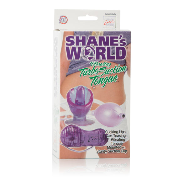 Shane's World Vibrating Turbo Suction Tongue - Purple
