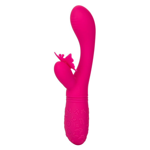 Rechargeable Butterfly Kiss Flutter - Pink-Vibrators-CalExotics-Andy's Adult World