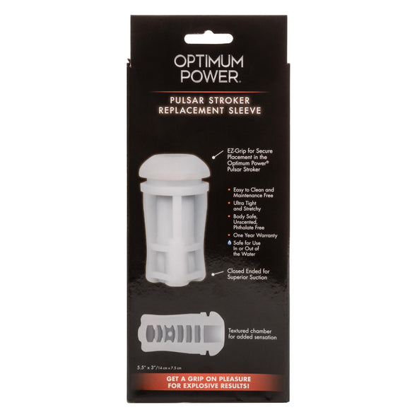 Optimum Power Pulsar Stroker Replacement Sleeve-Masturbation Aids for Males-CalExotics-Andy's Adult World