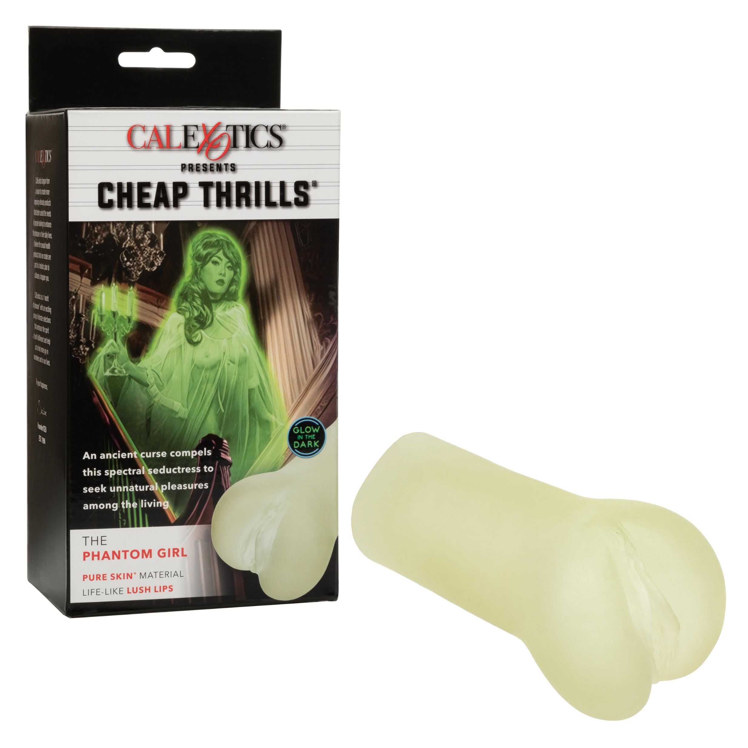 Cheap Thrills - the Phantom Girl - Glow in the Dark-Masturbation Aids for Males-CalExotics-Andy's Adult World