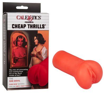 Cheap Thrills - the She Devil - Red-Masturbation Aids for Males-CalExotics-Andy's Adult World
