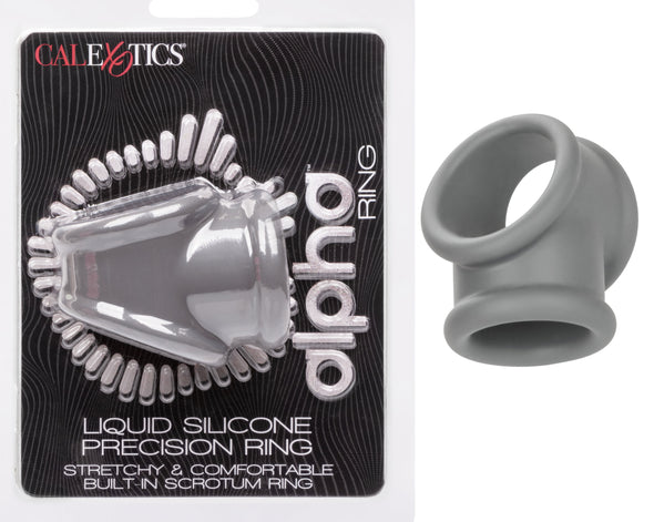 Alpha Liquid Silicone Precision Ring - Gray-Cockrings-CalExotics-Andy's Adult World