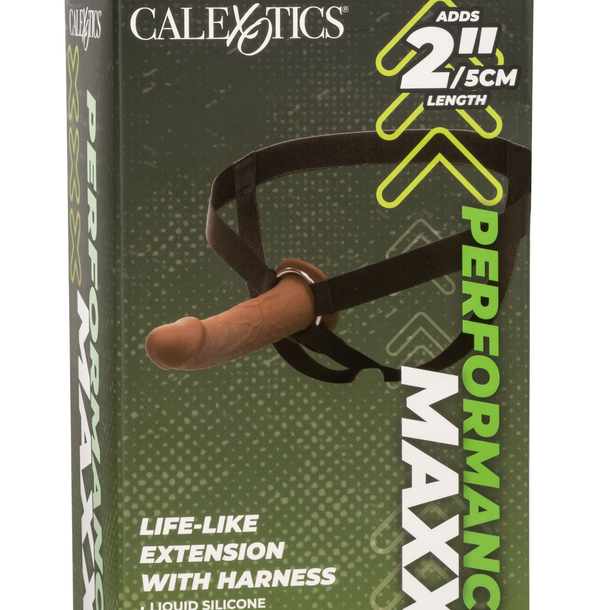 Performance Maxx Life-Like Extension With Harness - Brown-Harnesses & Strap-Ons-CalExotics-Andy's Adult World