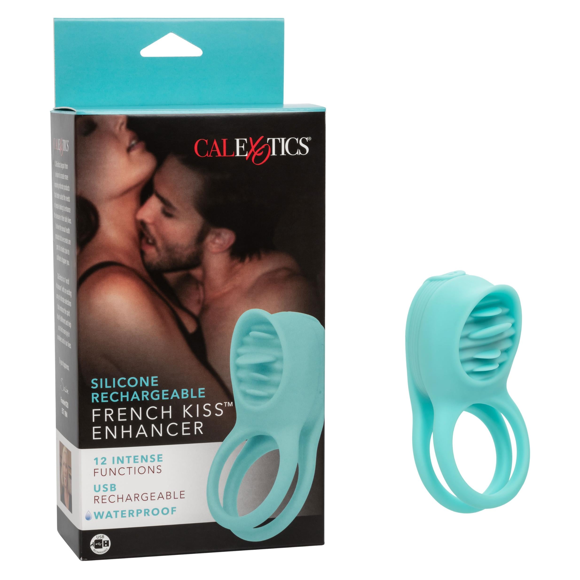 Silicone Rechargeable French Kiss Enhancer-Cockrings-CalExotics-Andy's Adult World