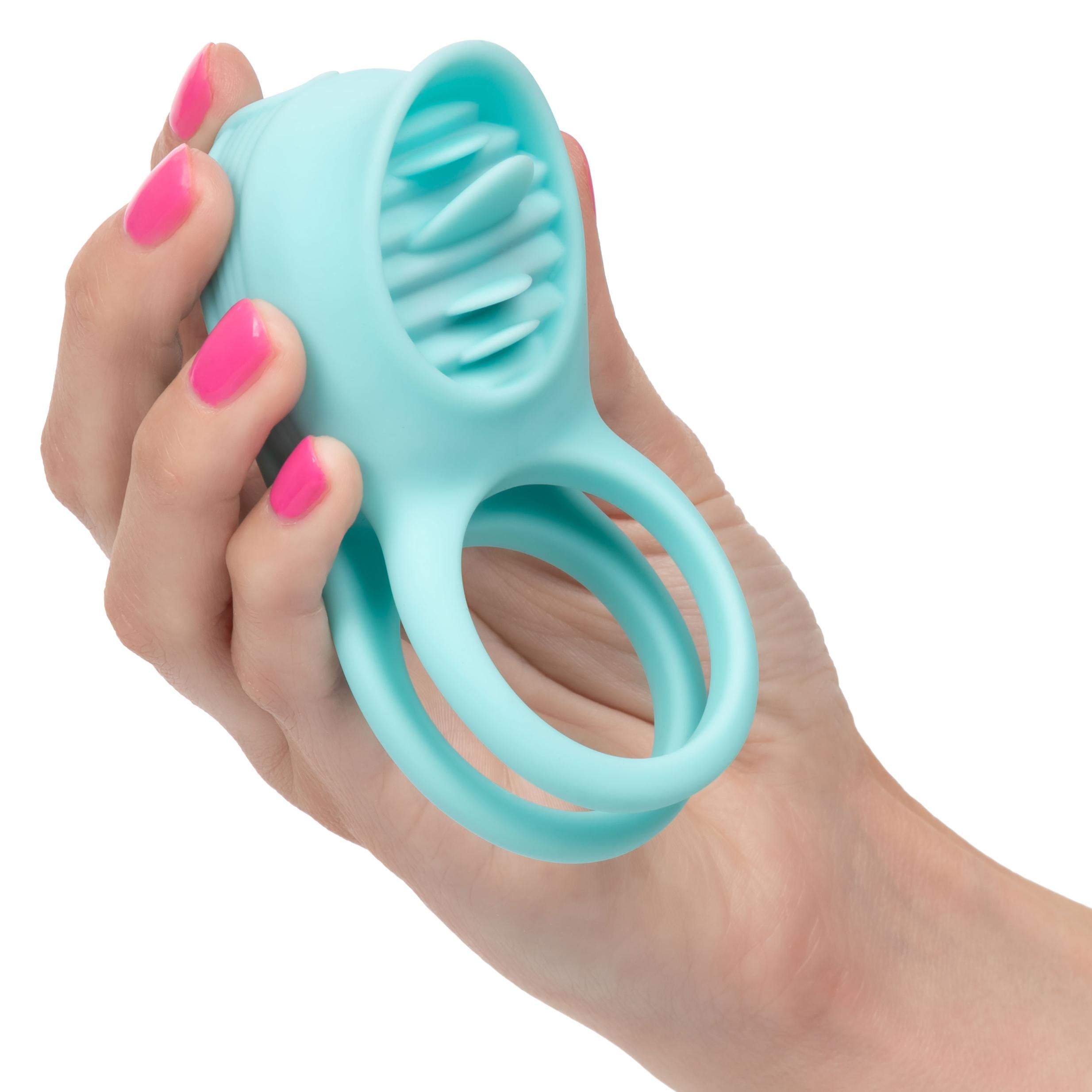 Silicone Rechargeable French Kiss Enhancer-Cockrings-CalExotics-Andy's Adult World